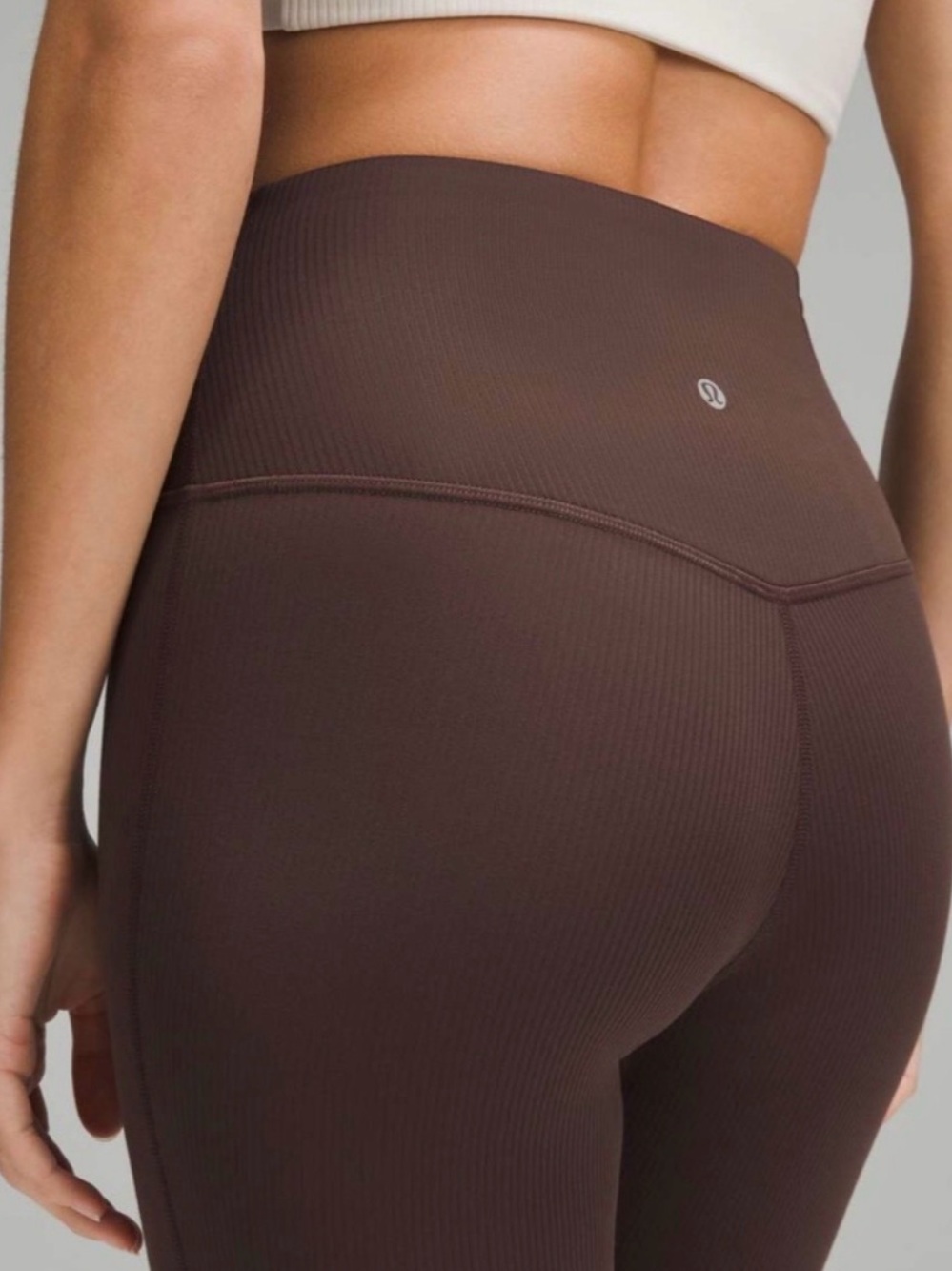 🍋lululemon athletica High-Rise Ribbed Leggings in espresso